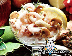 Coctel clásico de camarones