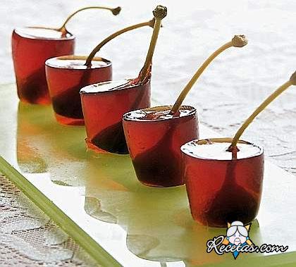 Cóctel Negroni en gelatina