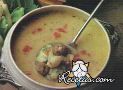 Sopa de coliflor completa