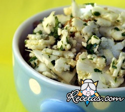 Coliflor en salsa de limón