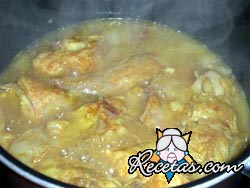 Estofado de conejo y mostaza