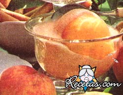 Duraznos al sabayón