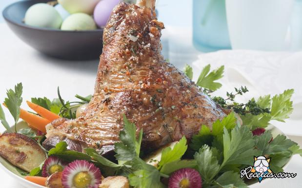 Cordero a las hierbas aromáticas