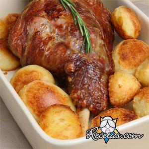 Cordero en papel de aluminio