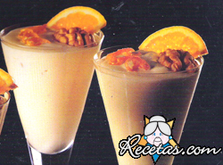 Crema helada con nueces
