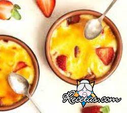 Crema catalana de fresas