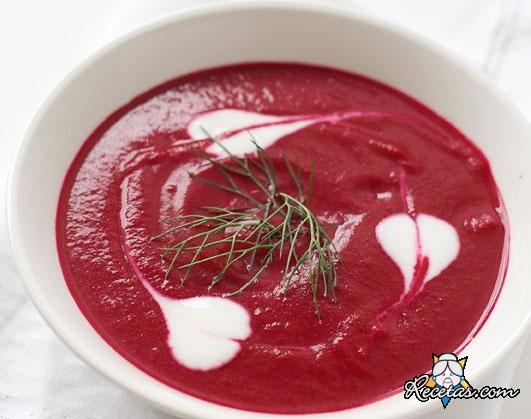 Crema de remolachas