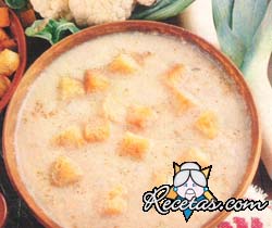 Crema de coliflor