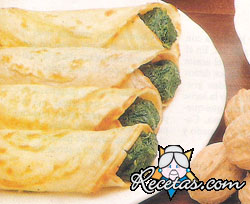 Crepes de espinaca
