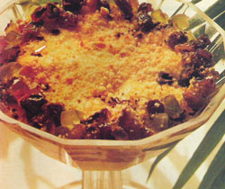 Crocante de manzanas con frutas secas