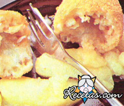 Croquetas de arroz con camembert