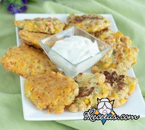 Croquetas veganas de garbanzos y maíz
