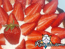 Tarta especial de frutillas