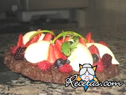 Crumble de frutos rojos