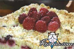 Crumble de frambuesas