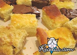 Cuadrados tibios de manzanas