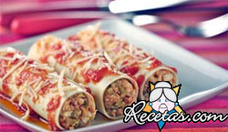 Canelones de carne