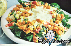 Ensalada francesa de espinacas