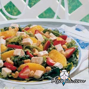Ensalada de ave y frutas
