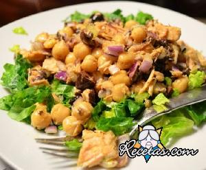 Ensalada de garbanzos y atún