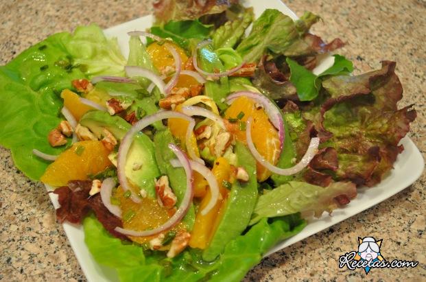 Ensalada de palta y naranja