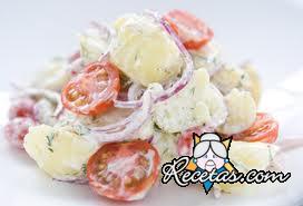 Ensalada de patatas y tomates