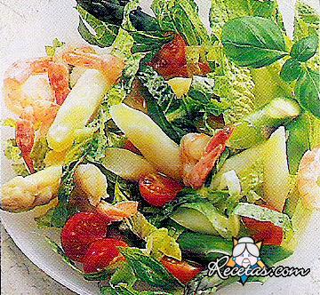 Ensalada tibia de mar y huerta