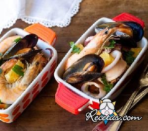 Ensalada tibia de mariscos