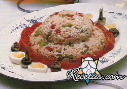 Ensalada de arroz y judÃas verdes
