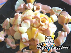 Ensalada de mango y palmitos
