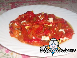 Ensalada de pimiento y bacalao