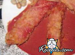 Rollitos  de jamón con aceitunas