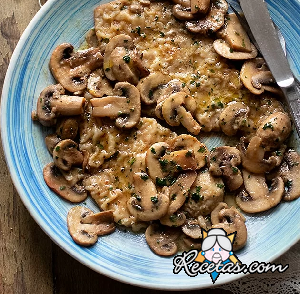Escalopes con setas