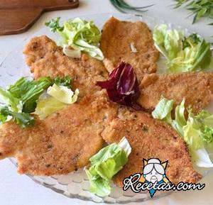 Escalopes de pollo al horno