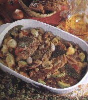 Estofado de cerdo con verduras
