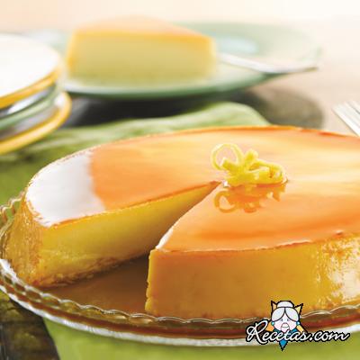 Flan de limón