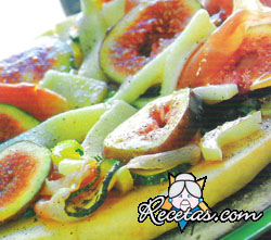 Focaccia con higos y jamón crudo