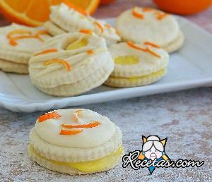Galletas con crema de naranja y choco...