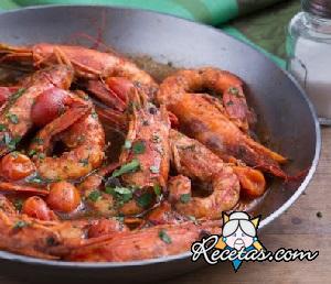 Gambas al coñac