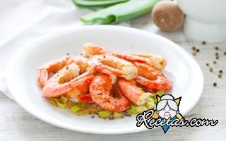 Gambas o camarones a la cerveza