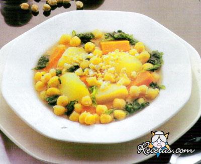 Garbanzos con acelga