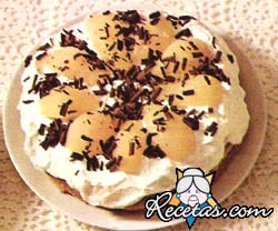Gateau de peras y crema terciopelo