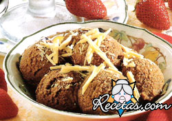 Sabroso gelato de chocolate