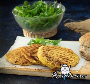 Hamburguesa de soja vegana