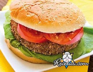 Hamburguesa vegana casera