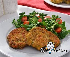 Hamburguesas de pollo y espinacas