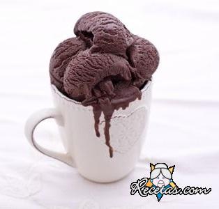 Helado de chocolate