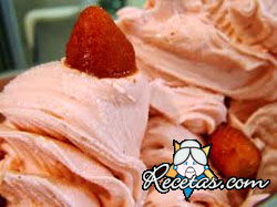 Helado de frutillas