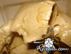 Helado de cafe al caramelo