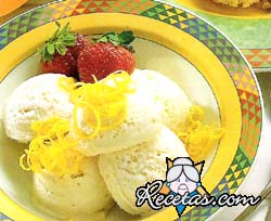 Helado de limón